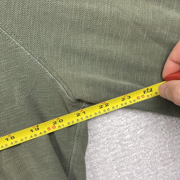 American Eagle Pullover Henley Hooded Long Sleeve Shirt Mens M Military Green - Picture 11 of 16